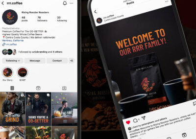 Rising Rooster Roasters – Social Media